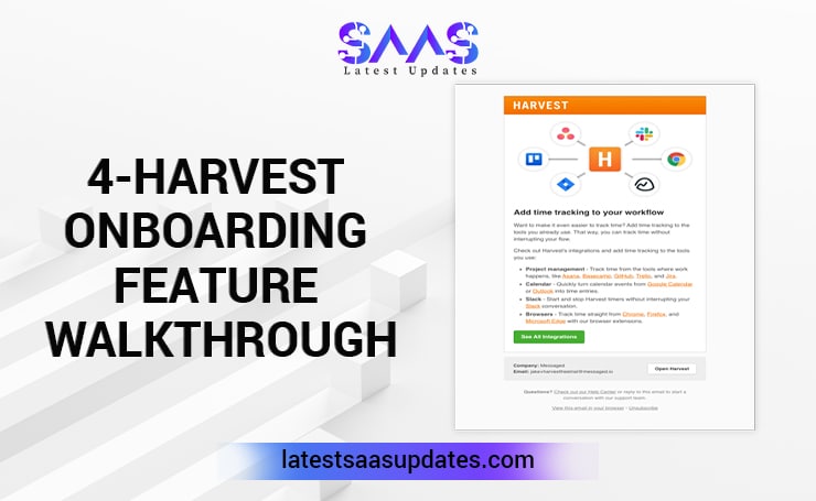 Harvest Onboarding Feature Walkthrough